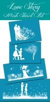 Love Story - Mesh Stencil Kit