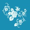 Winter Rose - Mini Mesh Stencil