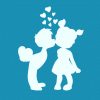 Smooches - Mini Mesh Stencil