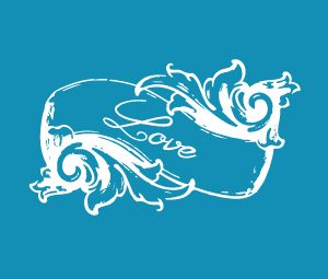 Love Scroll - Mini Mesh Stencil