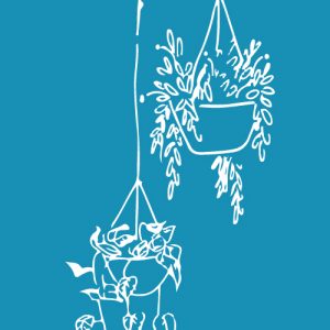 Hanging Pots - Mesh Stencil