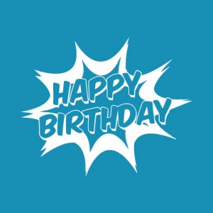Happy Birthday Splash - Mesh Stencil
