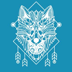 Red Wolf - Mesh Stencil