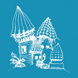 Dwarf Houses - Mini Mesh Stencil