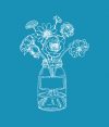 Flower Jar - Mini Mesh Stencil