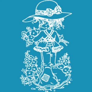 Garden Girl - Mini Mesh Stencil