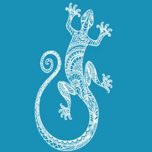 Geko Mandala - Mini Mesh Stencil