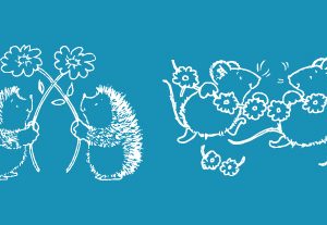 Little Mouse and Hedgehog - Mini Mesh Stencil