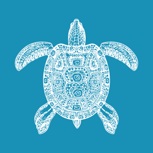 Mandala Turtle - Mini Mesh Stencil