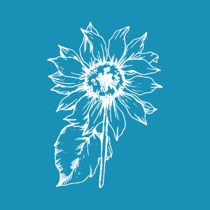 Modern Sunflower - Mini Mesh Stencil
