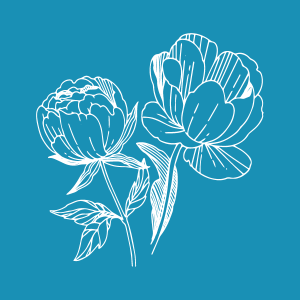 Modern Peony - Mini Mesh Stencil