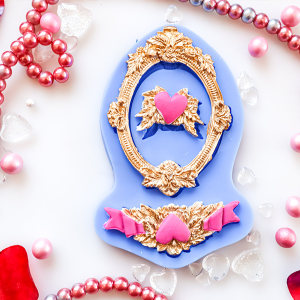 Vintage Love Frame - Bas-Relief Embellishment